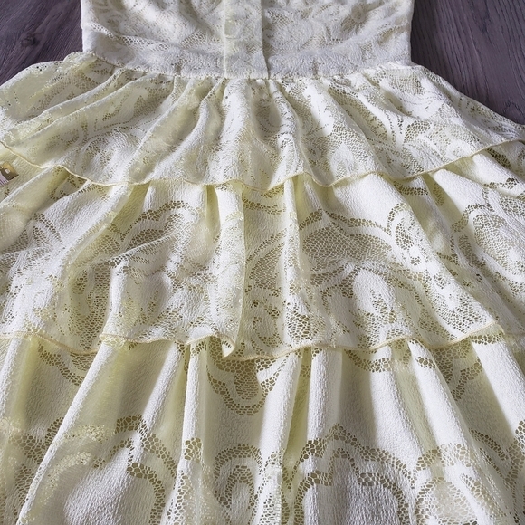 Le Chateau Ruffle Tiered Lace Dress - Picture 5 of 10